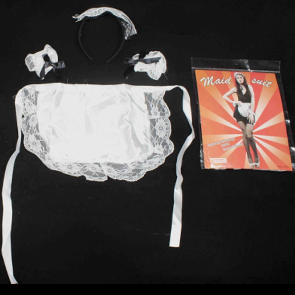 Zac's Alter Ego - 4 Piece Maid Kit Ensemble d'accessoires de costume - Multicolore